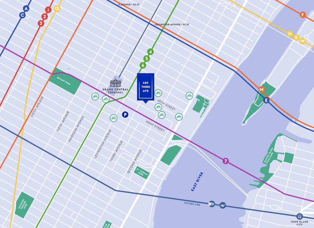 685 Third Avenue Neighborhood Map